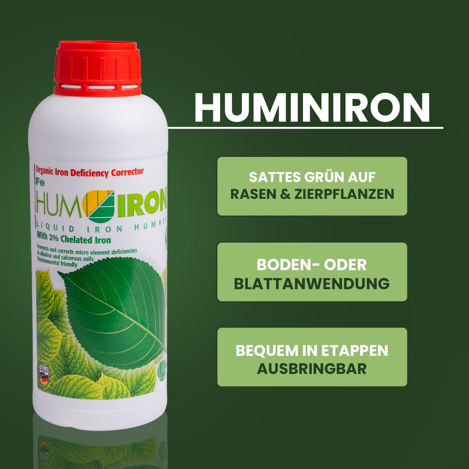 Bodenpower-Bundle: HuminIron + Liqhumus + Fulvagra + Amino Power