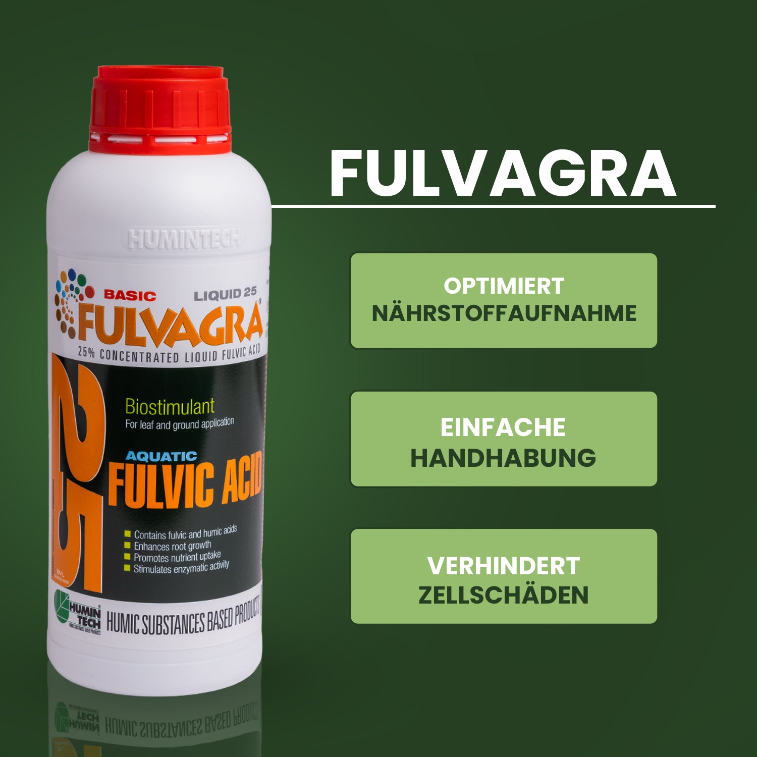 HuminTech Fulvagra 25 Flüssig - verbesserte Nährstoffaufnahme