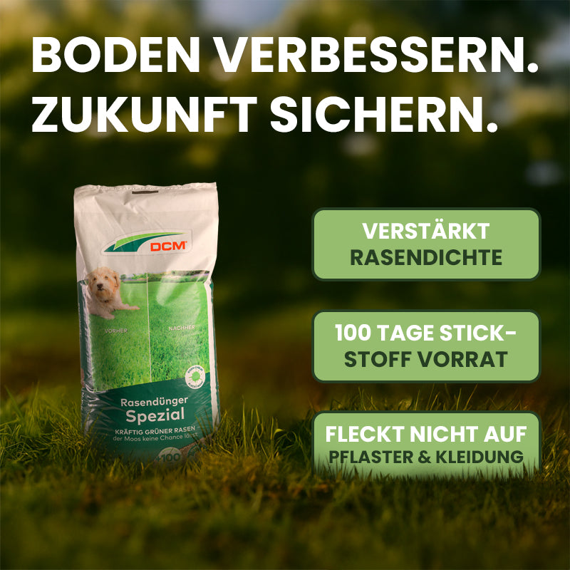 DCM Rasendünger Spezial 12-4-6 (+2% MgO, 0,1% Fe) – LazyGarden