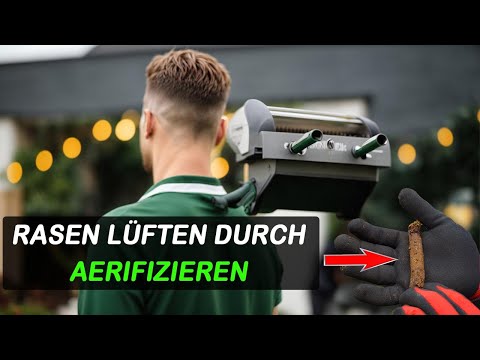 Rasenspecht Aerifizierer mit Auffangwanne 3x20mm