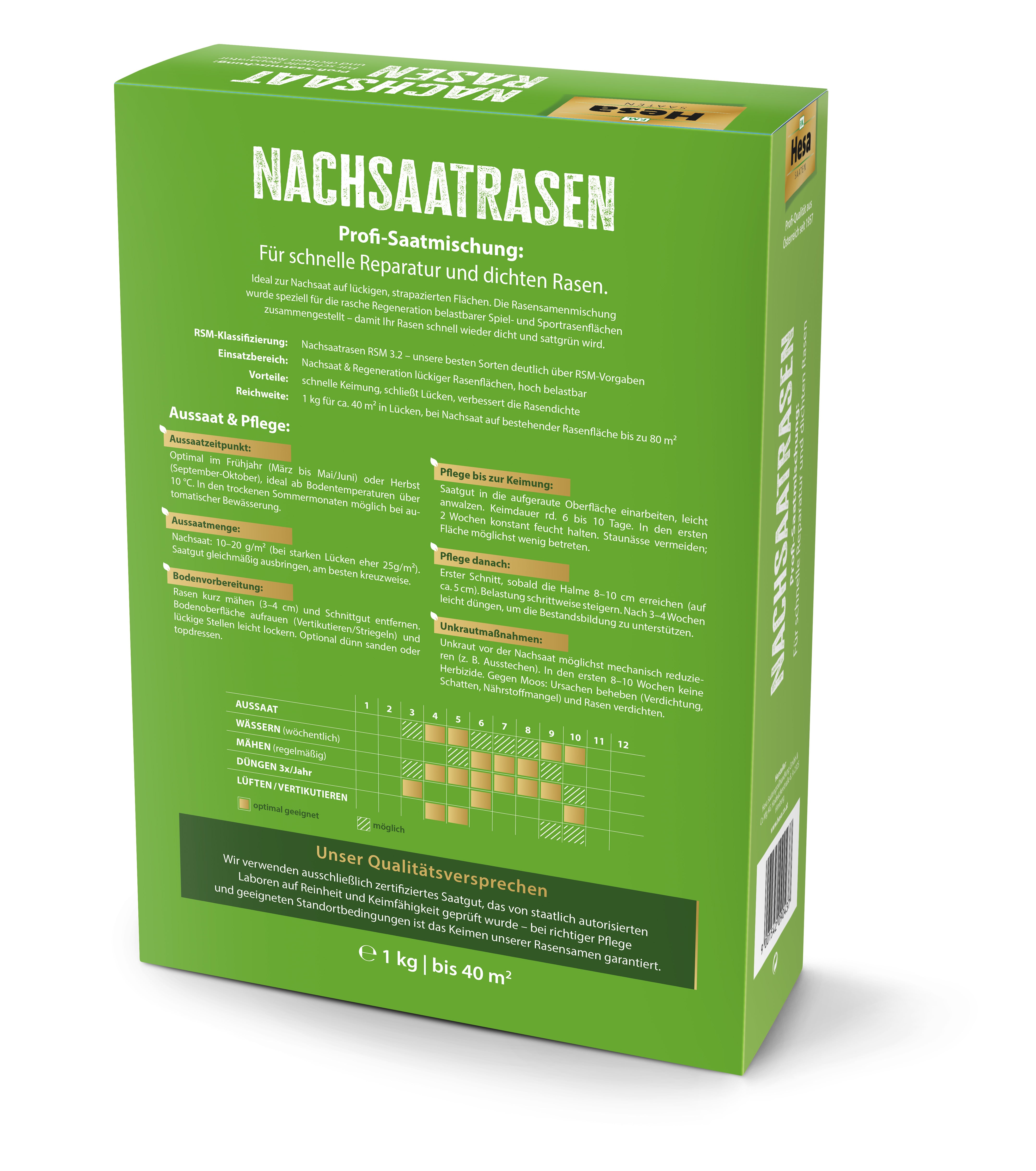 HESA Professional line Nachsaatrasen RSM 3.2, 1 kg