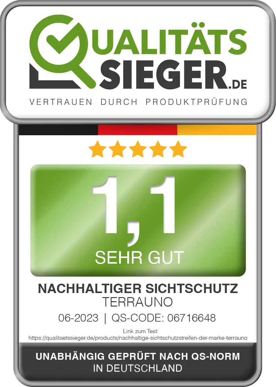 Sichtschutzstreifen | PP| Polypropylen Sichtschutz    TerraUno