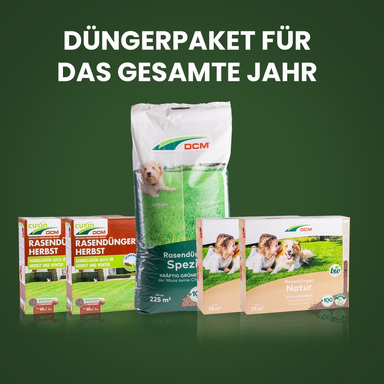 Rasendünger Paket für 100m²